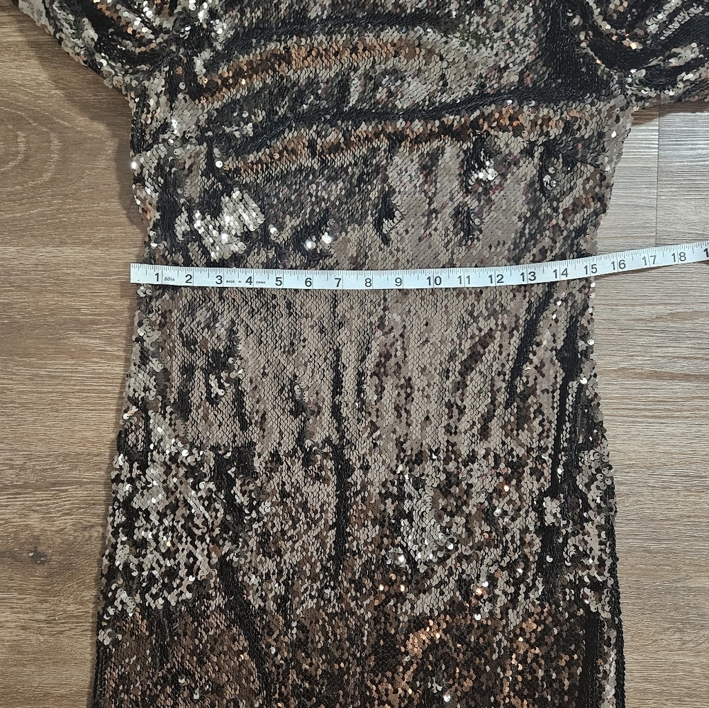 NWT Ted Baker Brookly Sequin Mock Neck Midi Dress sz 6 - Picture 14 of 15